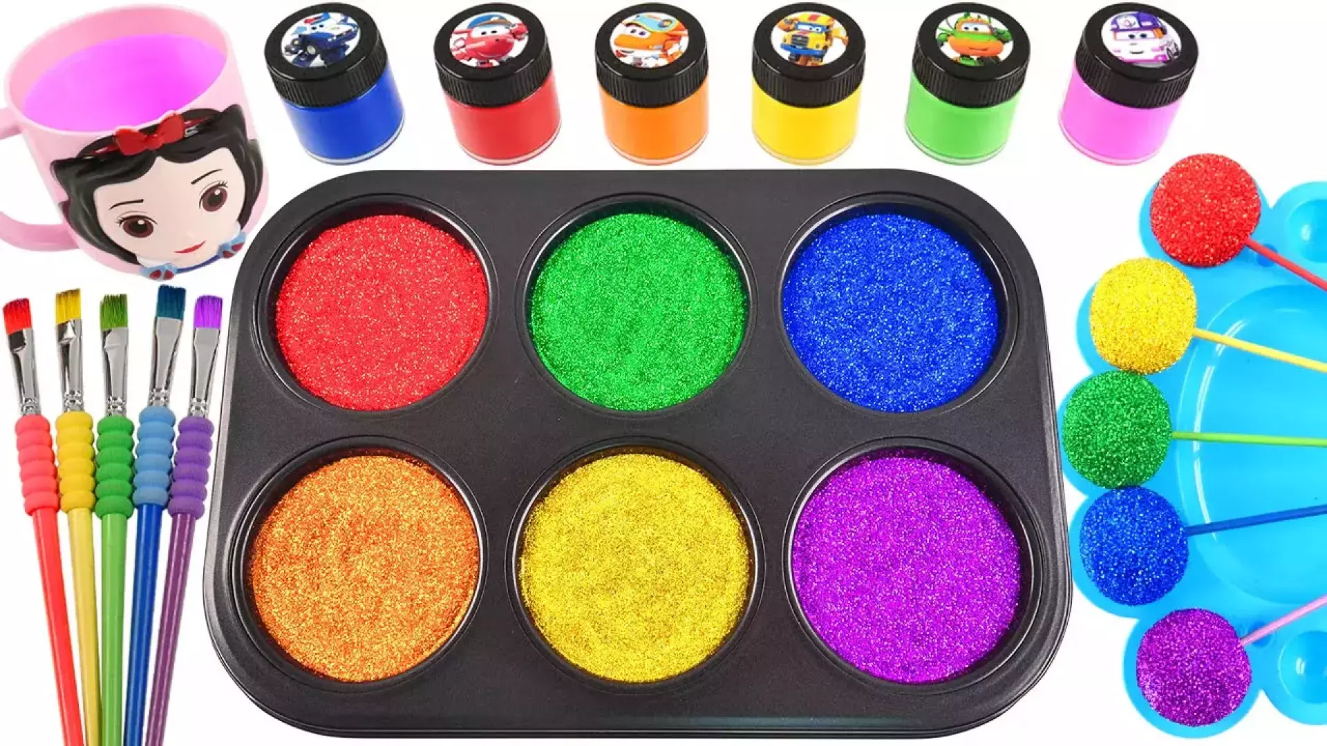 برنامه کودک شن بازی | چالش ساخت شیشه شیر با شن جادویی