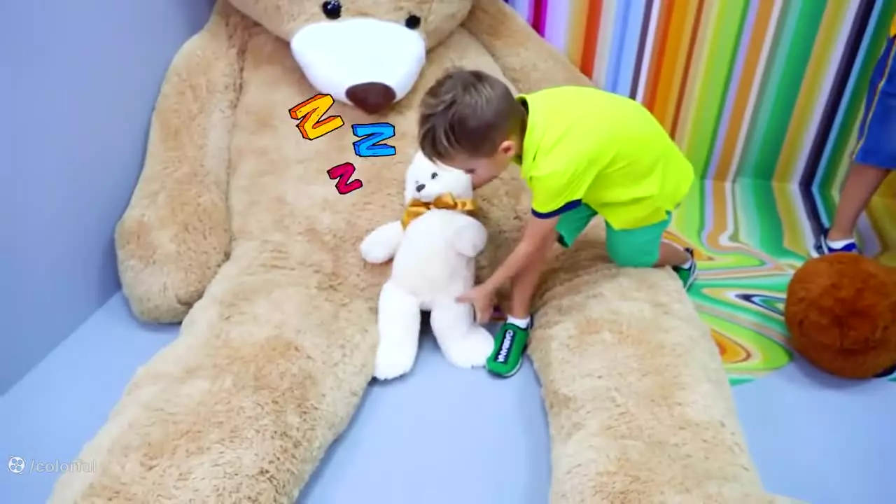 ولاد و نیکی طولانی-چالش جدید سرسره تونلی-کارتون ولاد ونیکی جدید-برنامه کودک ولاد