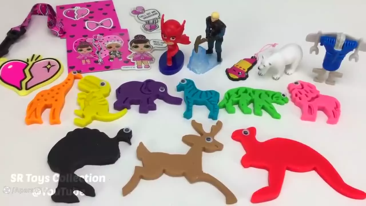 شن بازی کودک | خمیر بازی و سرگرمی | حیوانات خمیری