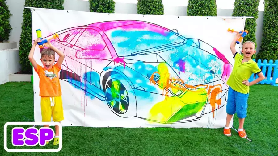 ولاد و نیکی-نیکی چالش نقاشی کردن-کارتون ولاد ونیکی جدید-برنامه کودک ولادنیکی