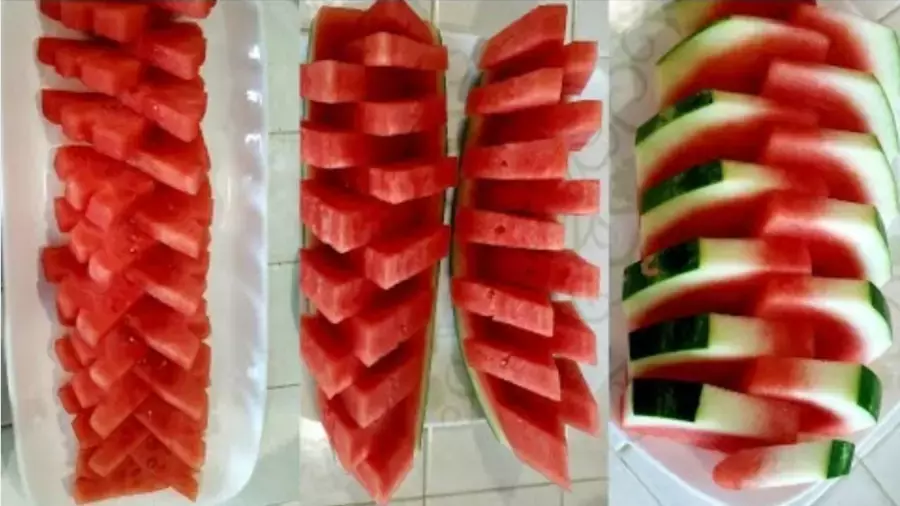 ایده جذاب و جدید تزیین و برش هندوانه شب یلدا تزیین خاص سفره شب یلدا