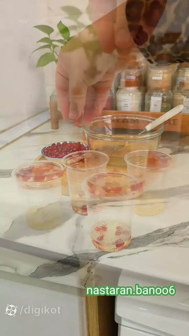 آموزش ژله مجلسی ویترینی انار ویژه شب یلدا سفره آرایی شب یلدا