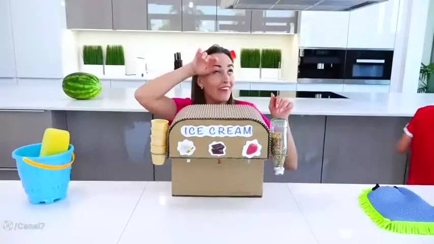 ولاد و نیکی-نیکی چالش بستنی رنگی-کارتون ولاد ونیکی جدید-برنامه کودک ولادو نیکی