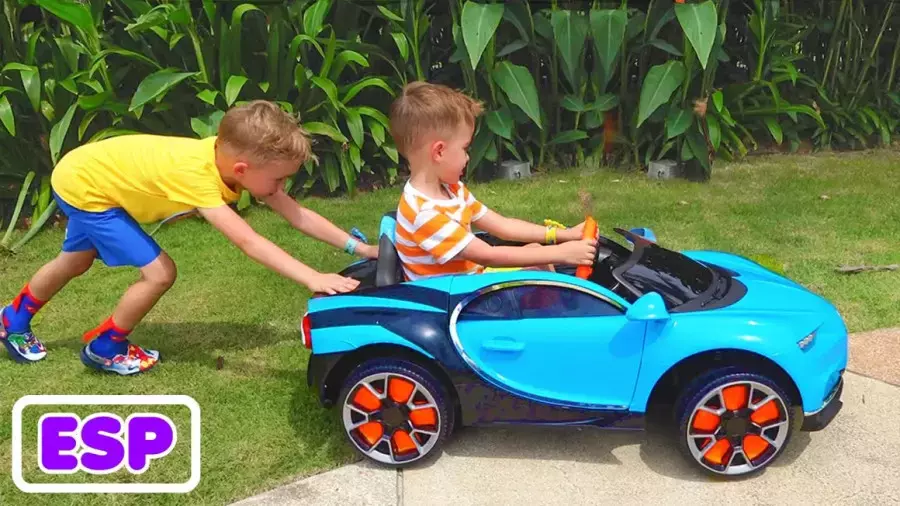 ولاد و نیکی طولانی-چالش ماشین صورتی-ا-کارتون ولاد ونیکی جدید-برنامه کودک ولاد