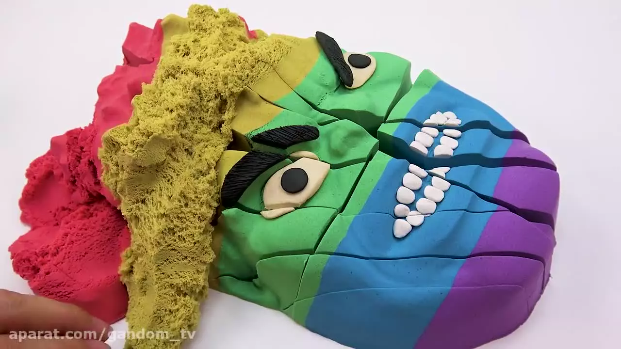 برنامه کودک جدید شن بازی کودکانه | بازی با شن جادویی هالک