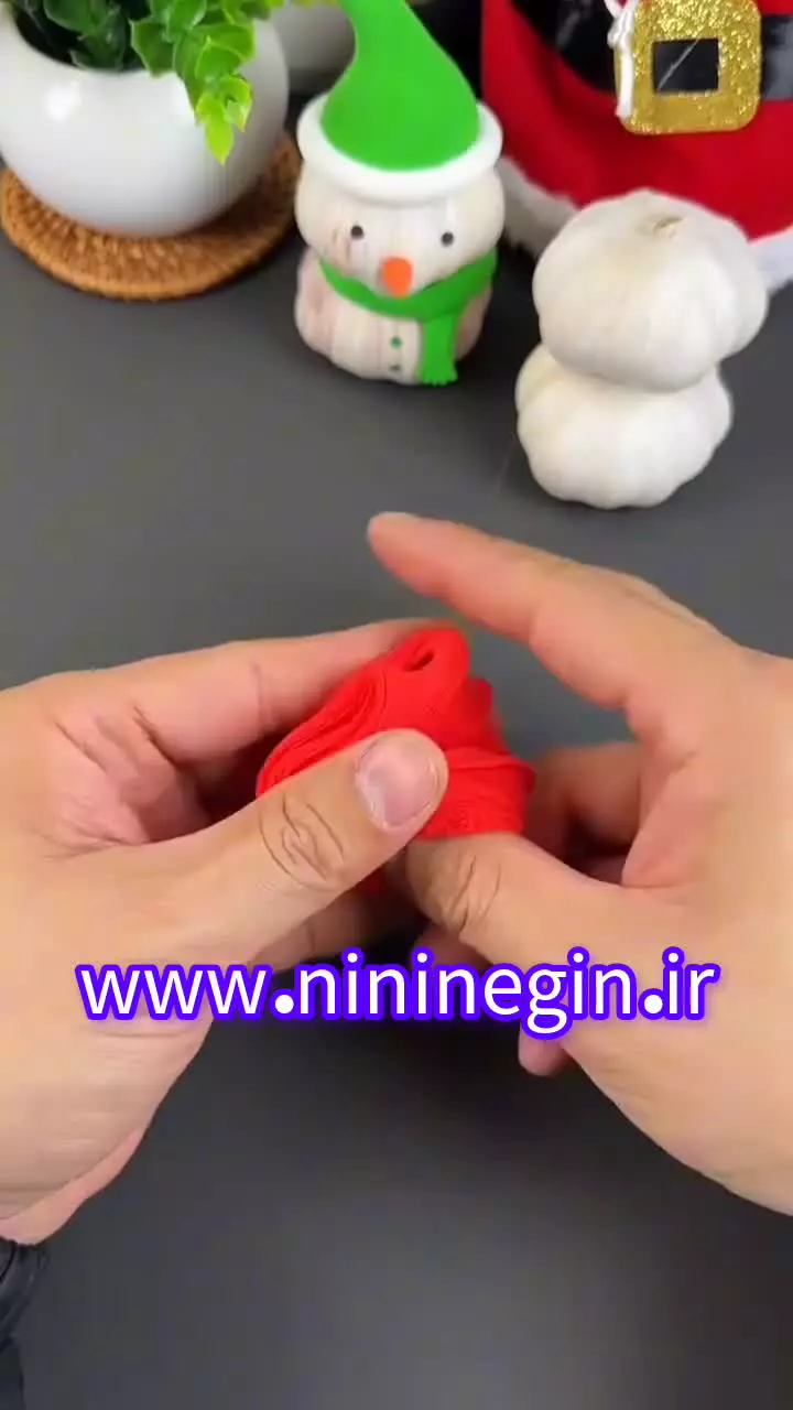 کاردستی آدم برفی زیبا