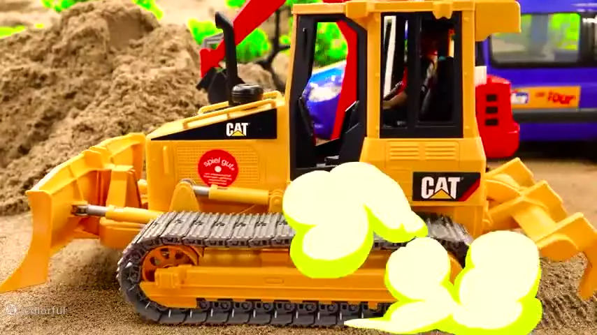 کارتون ماشین بازی با ماشین اسباب بازی:کامیون:ماشین پلیس :برنامه کودک ماشین بازی