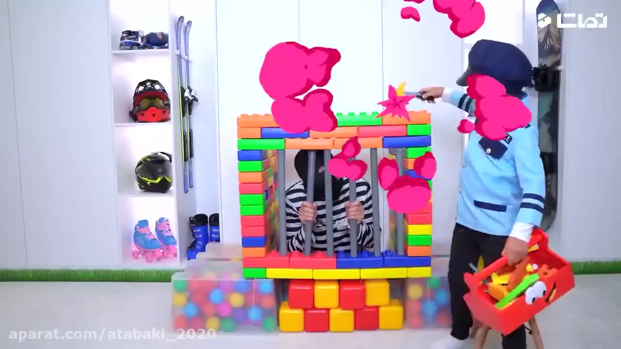 برنامه کودک ماشین بازی دزد و پلیس با سنیا