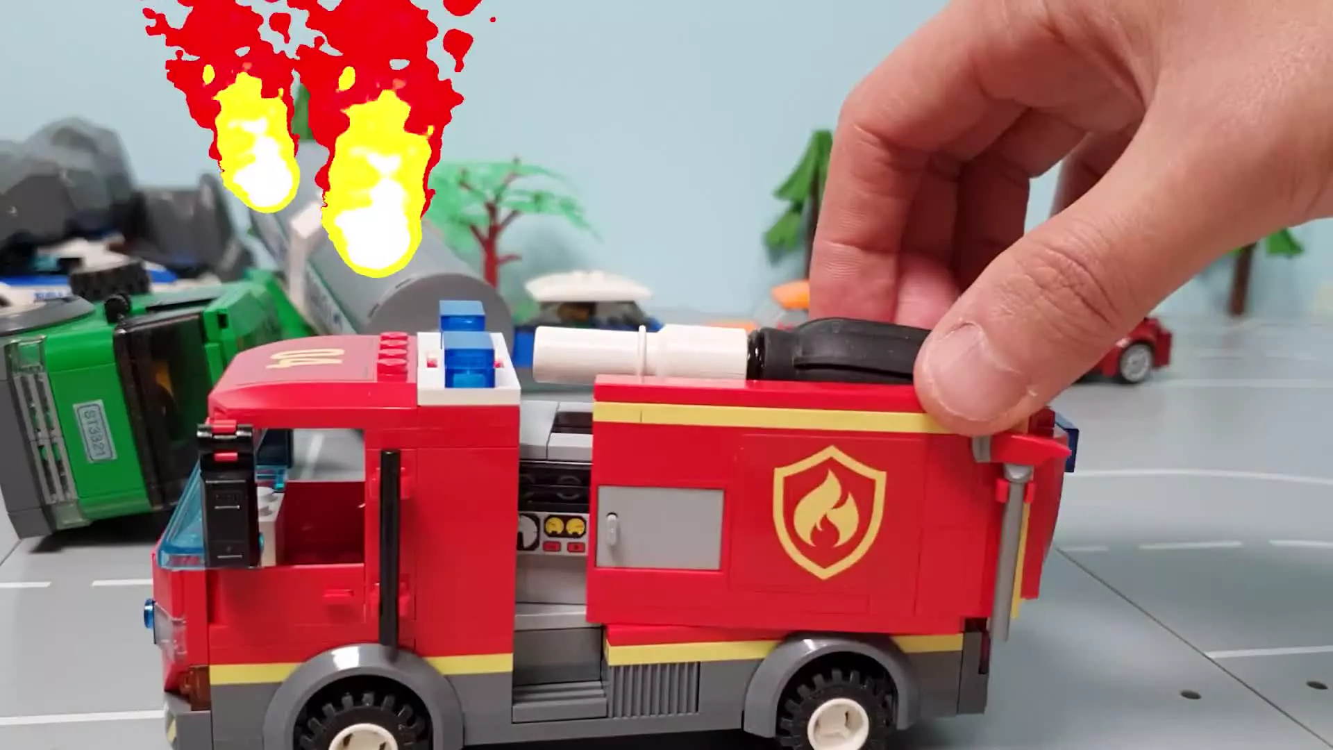 ماشین بازی / برنامه کودک / ماشین / تصادف کامیون/ پلیس