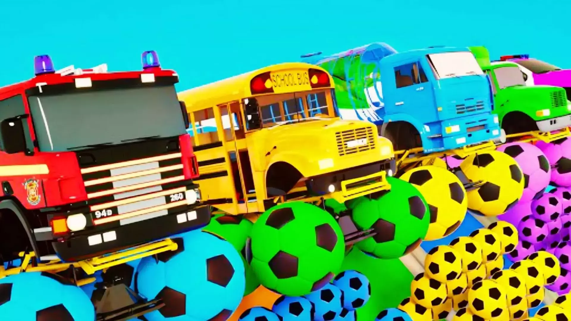 برنامه کودک ماشین بازی - ماشین های پلیس - اسباب بازی کامیون برای بچه ها