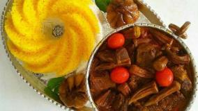 آموزش آشپزی | خورشت بامیه و قارچ | غذای گیاهی