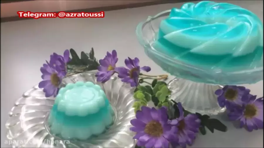آموزش دسر یلدایی | دسر ژله بستنی بلوبری