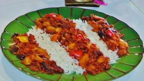 آموزش آشپزی ایرانی | سویا پلو | غذای گیاهی وگان