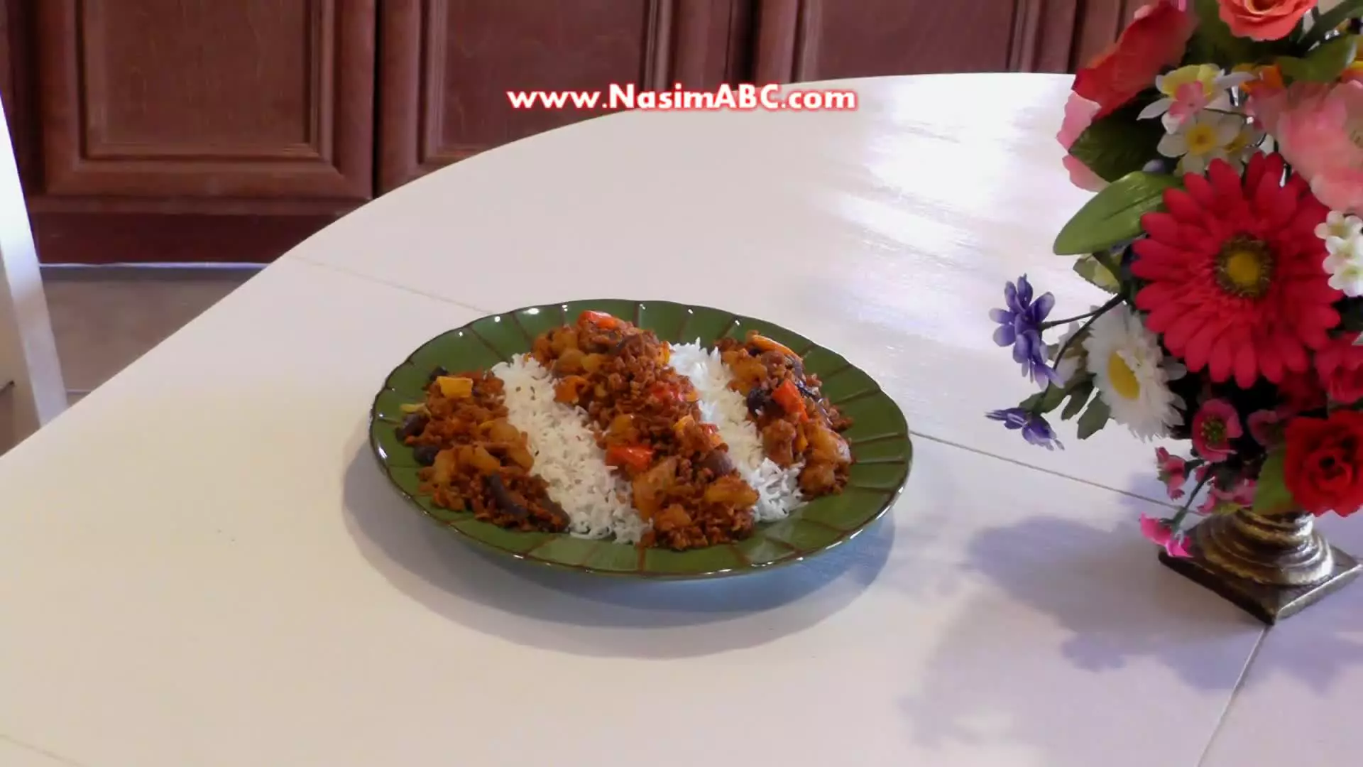 آموزش آشپزی وگان | سویا پلو با برنج |غذای گیاهی