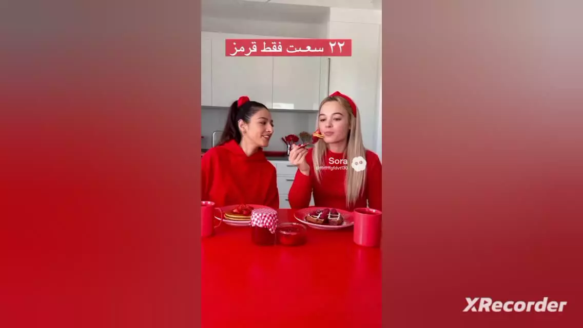 چالش ۲۴ ساعته رنگ ها رنگ قرمز