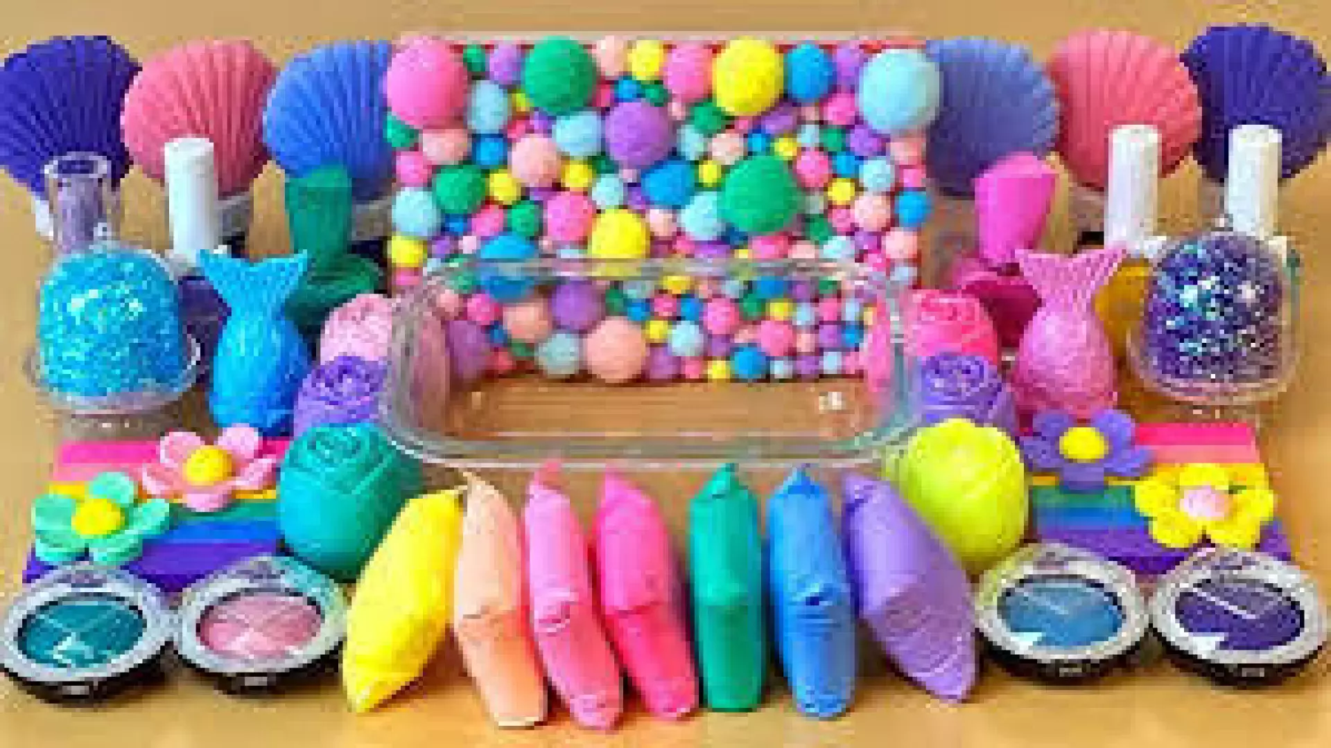 آموزش ساخت اسلایم کیوت ، اسلایم بازی کودکان ، ترکیب کردن اسلایم کالرفول