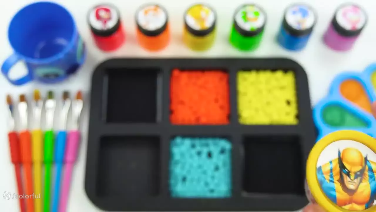 آموزش ساخت اسلایم / اسلایم بازی جدید/مخلوط کردن اسلایم تخم مرغ رنگی/کودک اسلایم