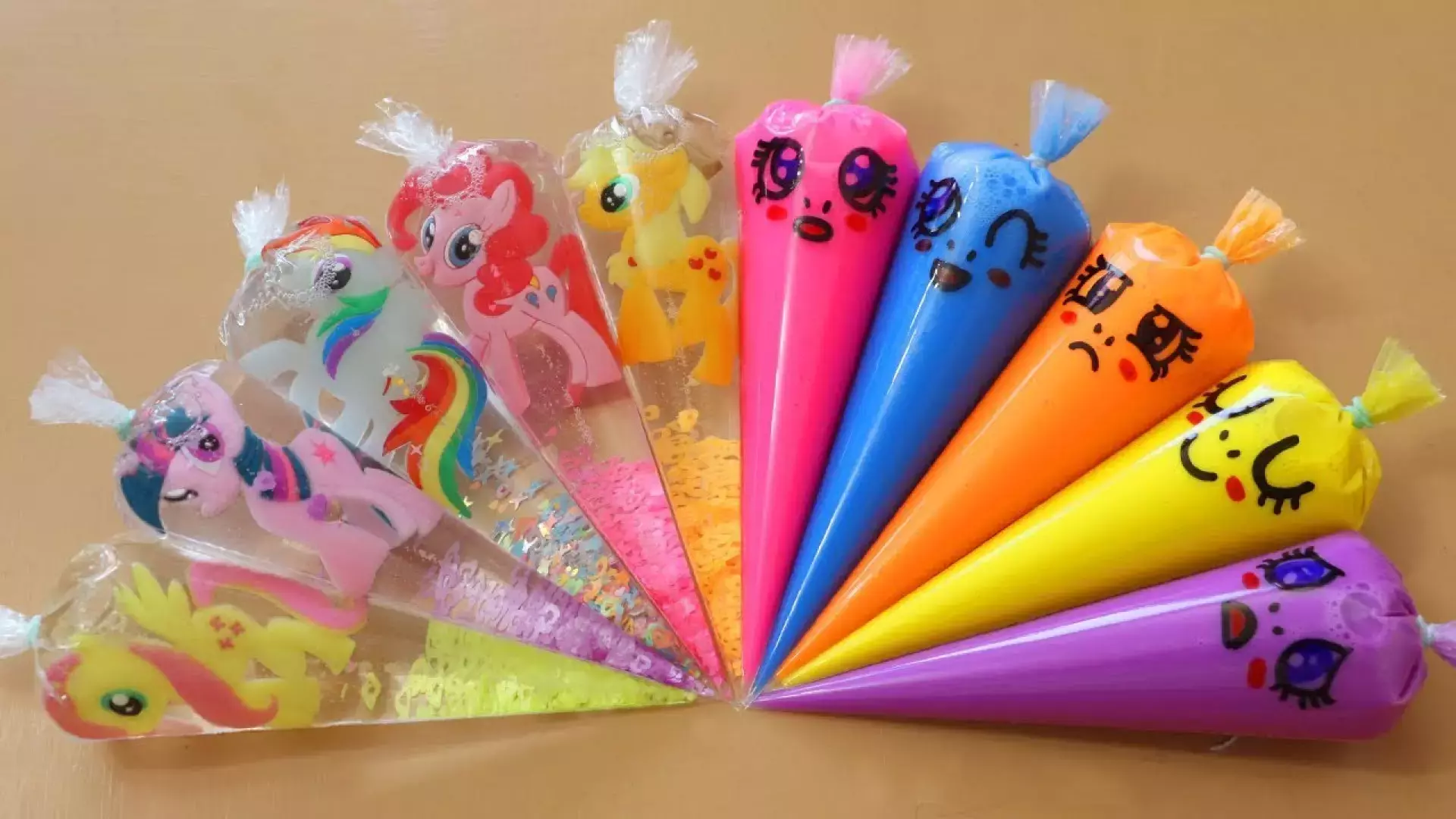 آموزش ساخت اسلایم لوله ای ، اسلایم بازی کودکان ، ترکیب کردن اسلایم آبکی