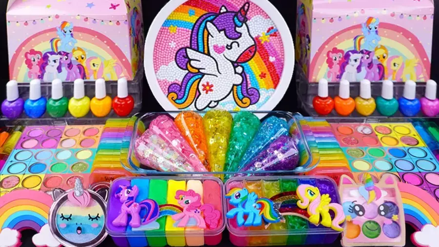 اسلایم بازی ، آموزش ساخت اسلایم ، اسلایم یونیکورن ، بازی با اسلایم