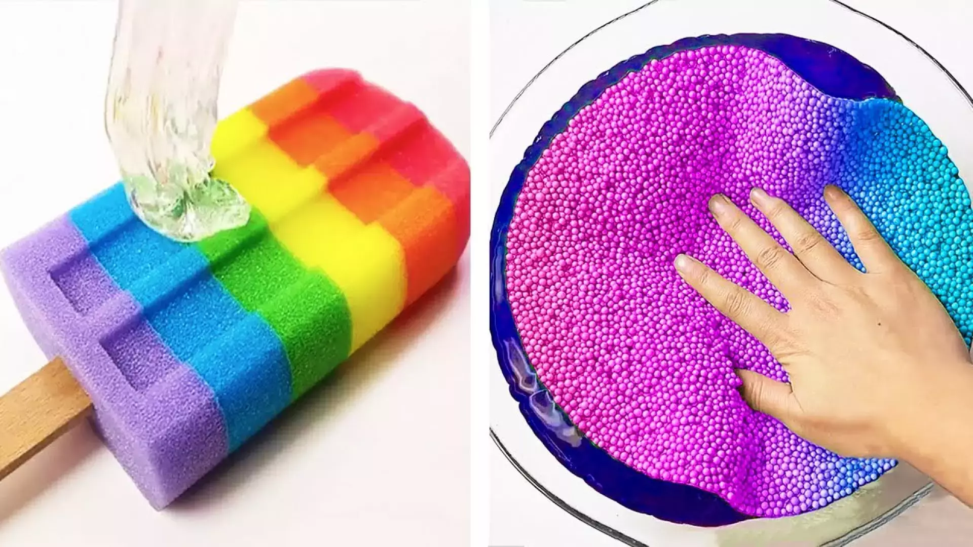 آموزش ساخت اسلایم / اسلایم بازی جدید / ترکیب کردن واتر اسلایم / اسلایم کیوت