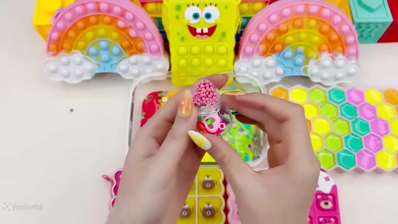 آموزش ساخت اسلایم - کودک اسلایم - اسلایم اسمر - اسلایم بازی -میکس اسلایم کالرفول