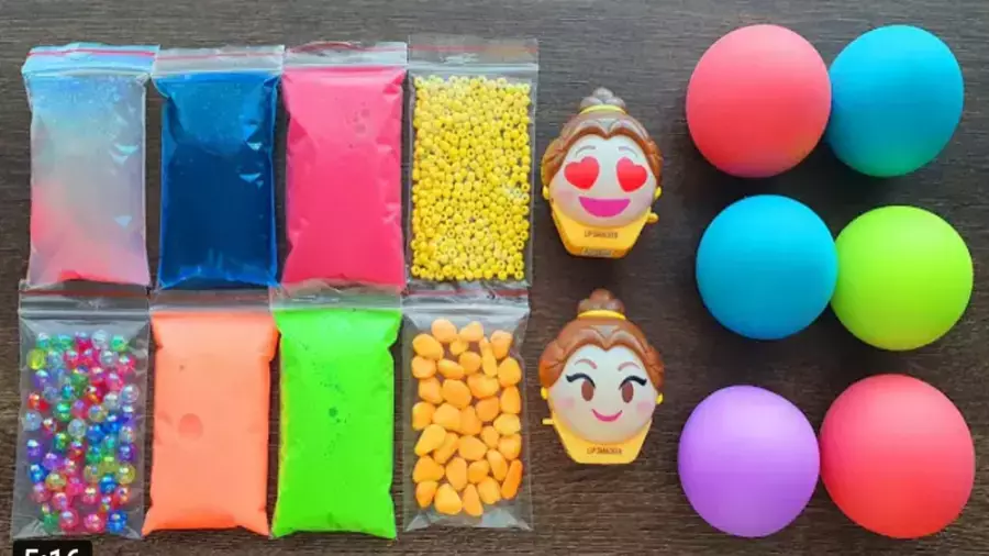 آموزش ساخت اسلایم شفاف/آموزش ساخت اسلایم خامه ای/قاطی کردن اسلایم ها