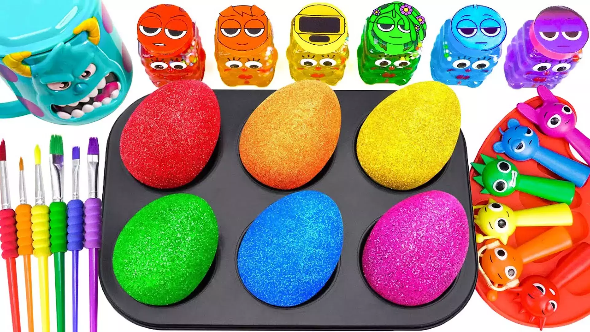 آموزش ساخت اسلایم - کودک اسلایم - اسلایم اسمر - اسلایم بازی -میکس اسلایم کالرفول