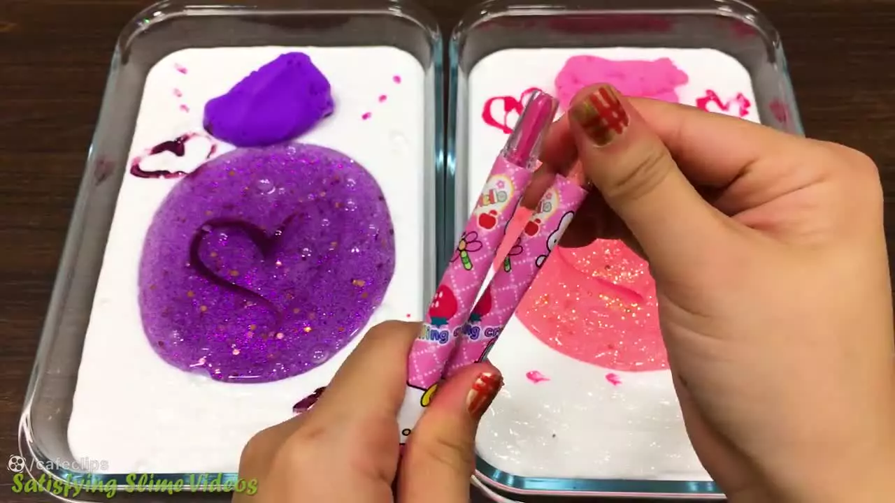 اسلایم بازی ، آموزش ساخت اسلایم پرپل پینک ، اسلایم فروزن ، بازی با اسلایم