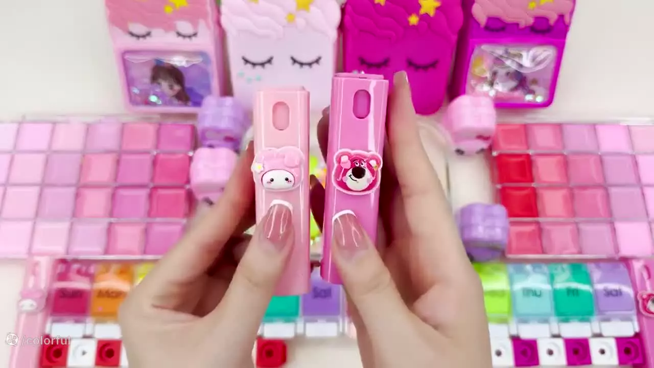 آموزش ساخت اسلایم - کودک اسلایم - اسلایم اسمر - اسلایم بازی -میکس اسلایم کالرفول