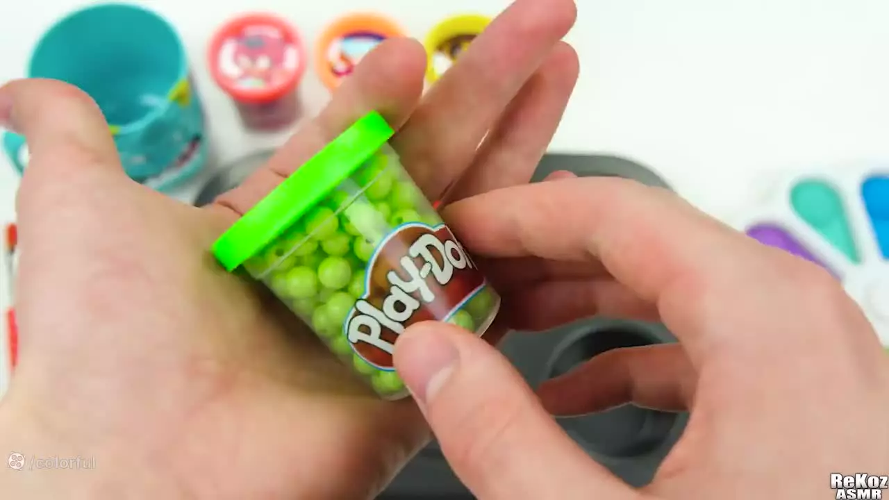 آموزش ساخت اسلایم ؛ اسلایم بازی خمیر رنگارنگ ؛ مخلوط اسلایم کالرفول؛ اسلایم اسمر