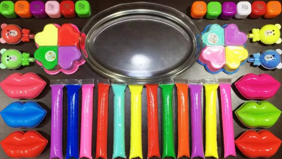 آموزش ساخت اسلایم های رنگی و خوشگل _ اسلایم بازی سرگرمی و تفریحی