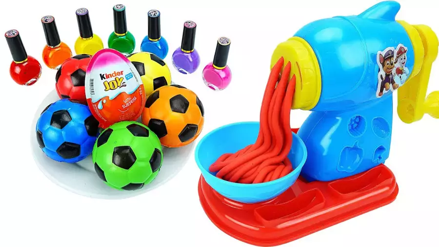 اسلایم بازی کودکانه / آموزش ساخت اسلایم / اسلایم توپ فوتبال / اسلایم براق