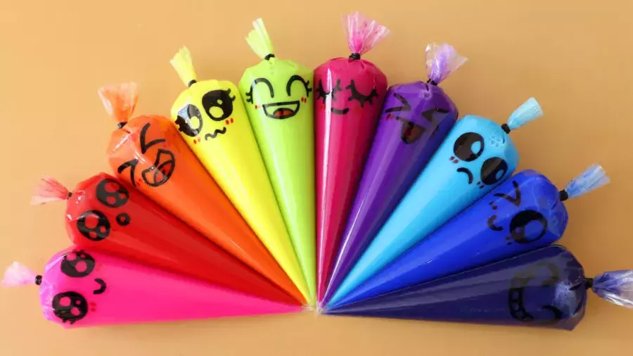 آموزش ساخت اسلایم رنگارنگ / اسلایم بازی کودکانه / بازی اسلایم / اسلایم اسمر جدید