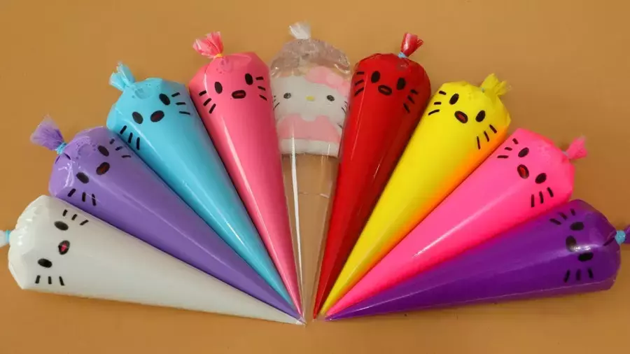 اسلایم بازی - آموزش ساخت اسلایم - میکس اسلایم لوله ای - اسلایم اسمر -اسلایم کودک