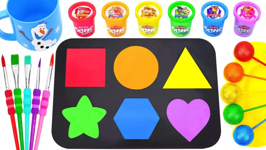 اسلایم بازی ، آموزش ساخت اسلایم ، اسلایم رنگی رنگی ، بازی با اسلایم