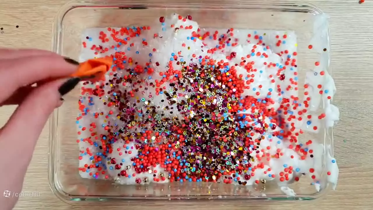 آموزش ساخت اسلایم - کودک اسلایم - اسلایم اسمر - اسلایم بازی -میکس اسلایم کالرفول