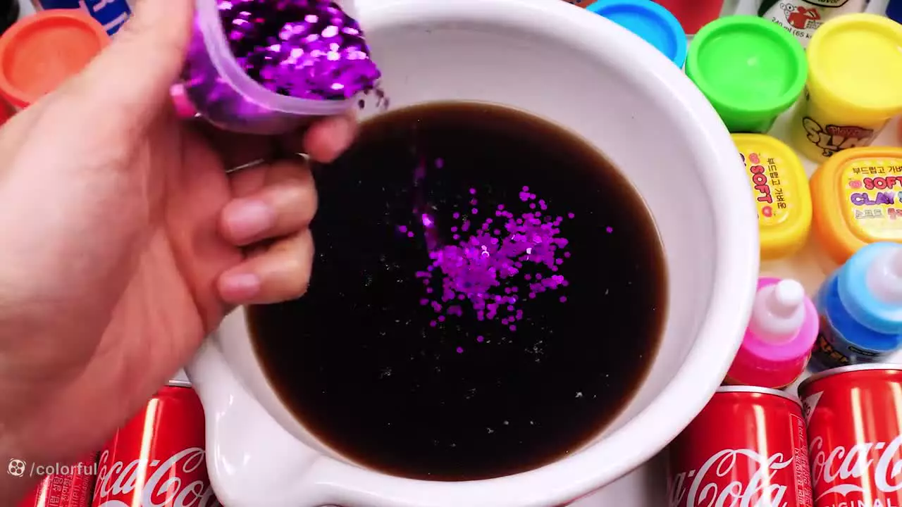 آموزش ساخت اسلایم - اسلایم اسمر - اسلایم بازی - میکس اسلایم کالرفول