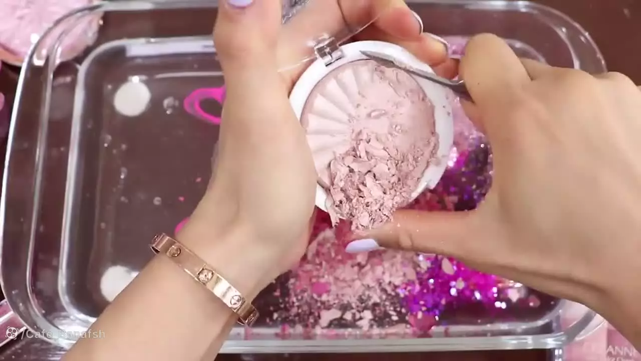 آموزش ساخت اسلایم ؛ اسلایم بازی جدید ؛ ترکیب کردن اسلایم کیف صورتی