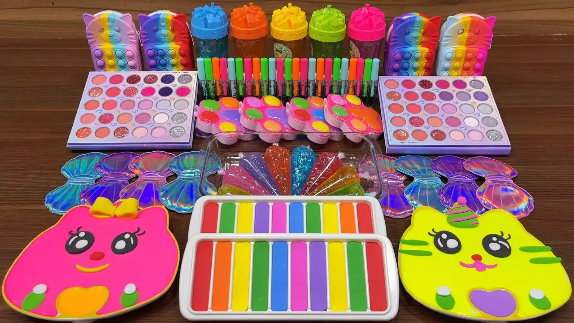 آموزش ساخت اسلایم کودکانه ، اسلایم بازی جدید ، مخلوط کردن اسلایم شفاف و رنگی