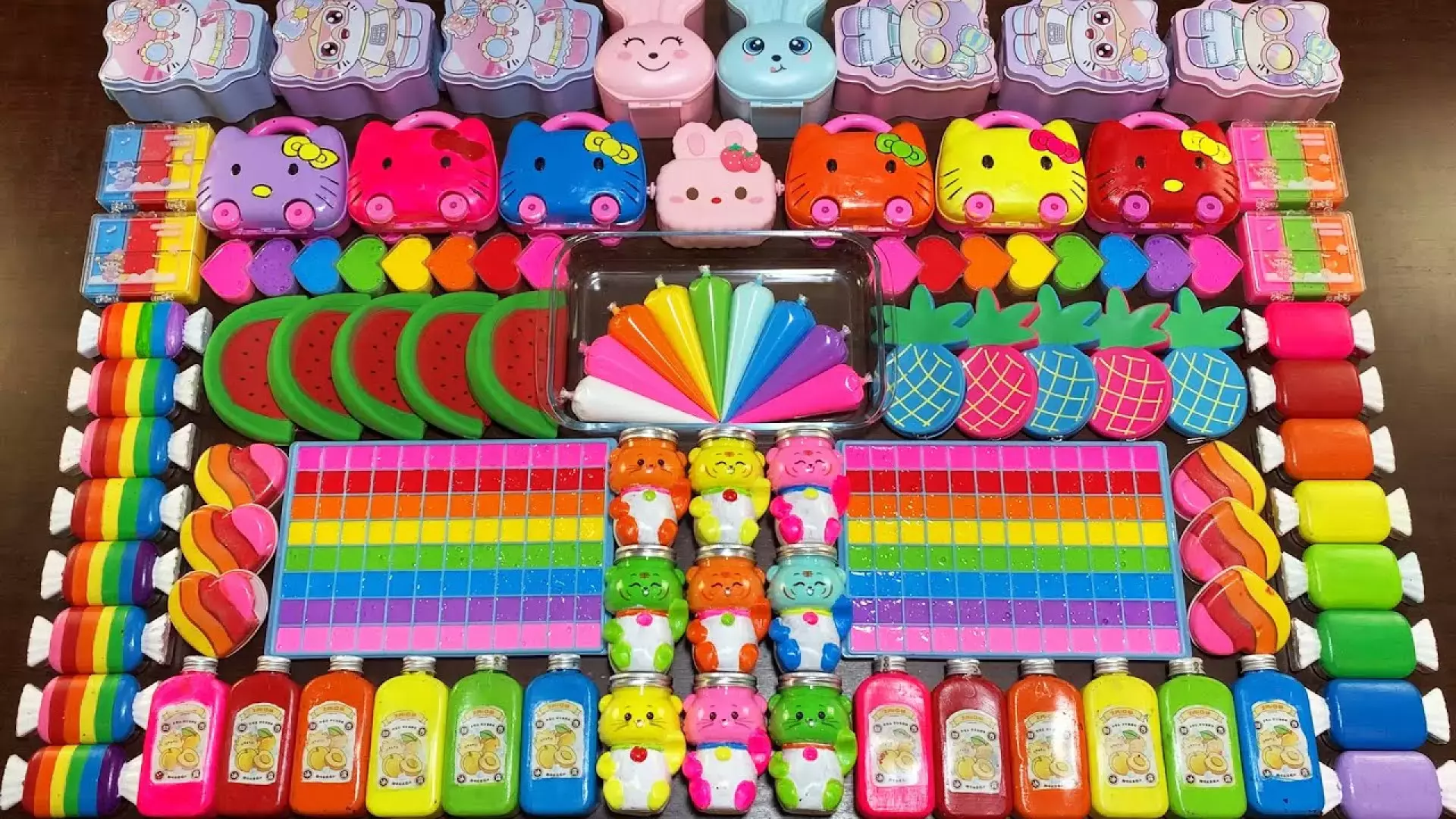 اسلایم بازی جدید ، آموزش ساخت اسلایم کودک ، ترکیب کردن اسلایم رنگی رنگی