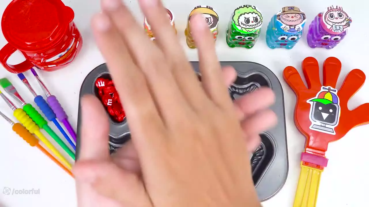 آموزش ساخت اسلایم - کودک اسلایم - اسلایم اسمر - اسلایم بازی -میکس اسلایم کالرفول