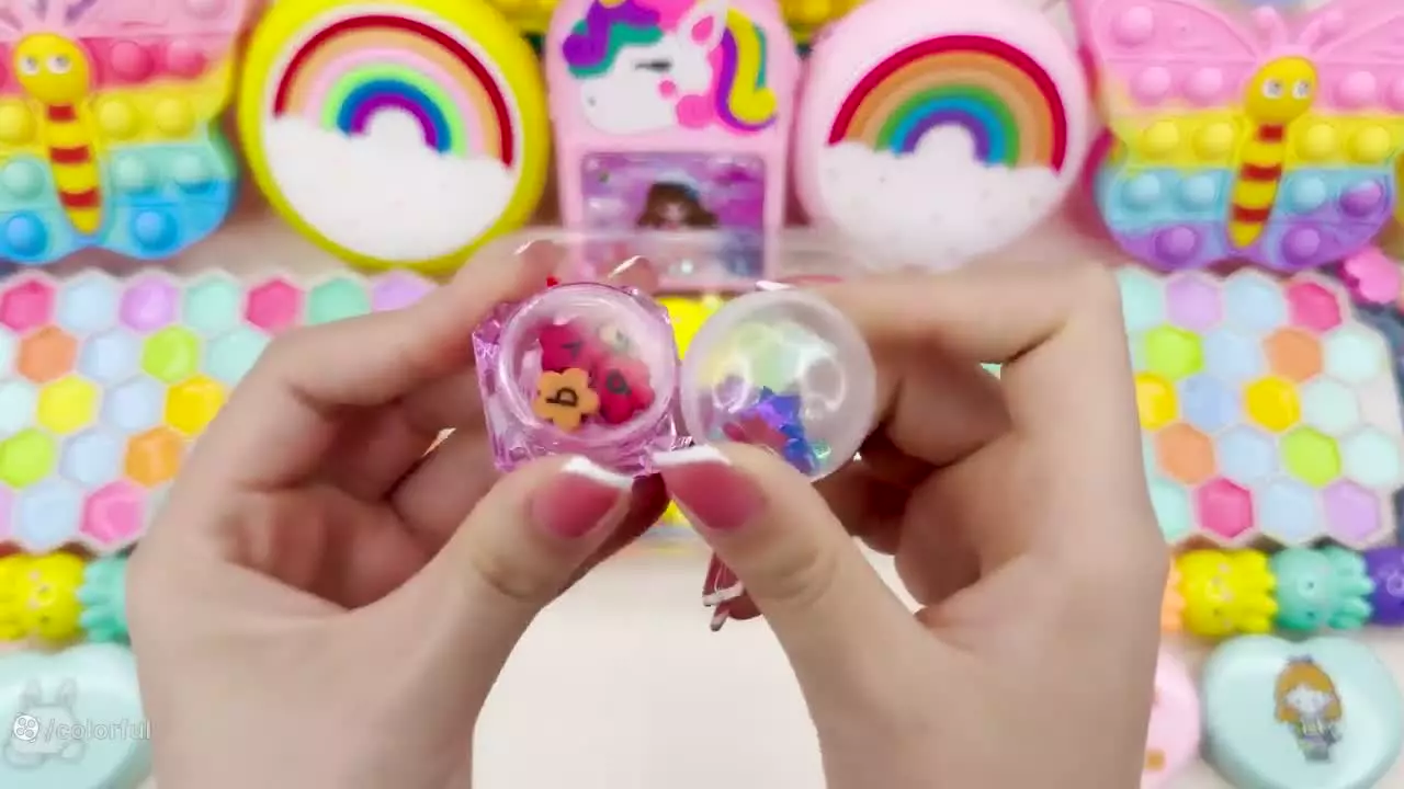 اسلایم بازی کودکانه جدید _ ترکیب کردن اسلایم بادکنکی _ آموزش ساخت اسلایم شفاف