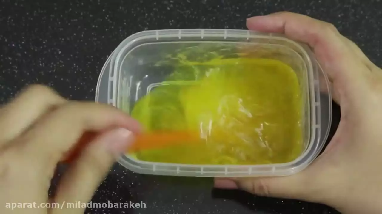 آموزش ساخت اسلایم / اسلایم بدون بوراکس / اسلایم مایع ظرفشویی