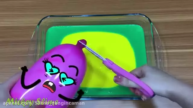 آموزش ساخت اسلایم شفاف/آموزش ساخت اسلایم خامه ای/قاطی کردن اسلایم ها