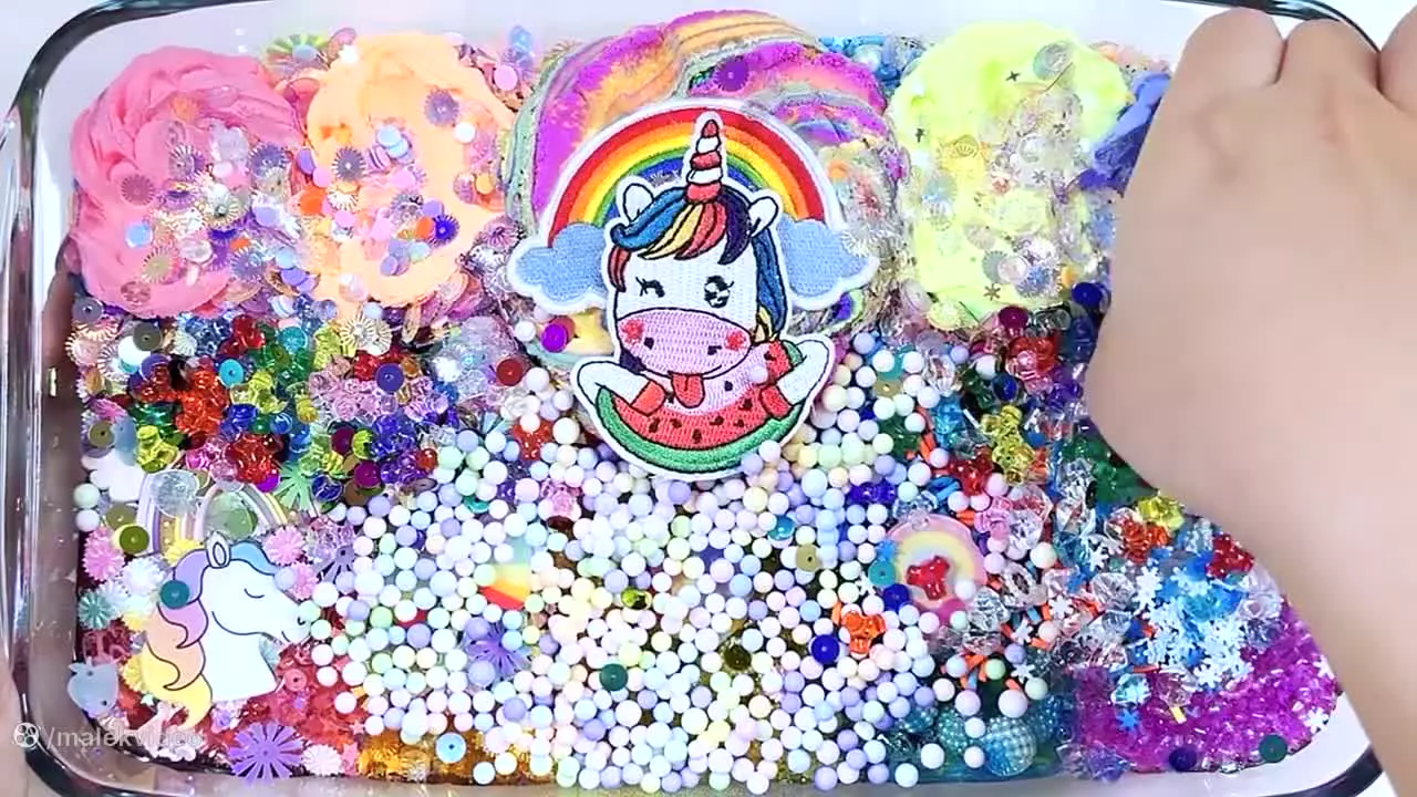 آموزش ساخت اسلایم ، اسلایم بازی کودکان ، ترکیب کردن اسلایم کالرفول