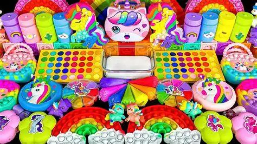 آموزش ساخت اسلایم - کودک اسلایم - اسلایم اسمر - اسلایم بازی -میکس اسلایم کالرفول