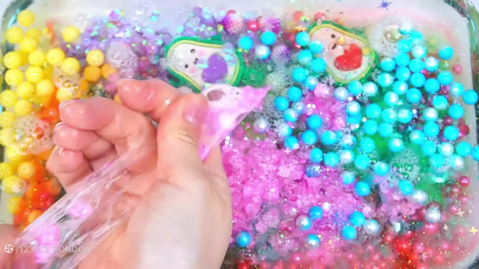 آموزش ساخت اسلایم / اسلایم بازی جدید / ترکیب کردن واتر اسلایم / اسلایم پفکی