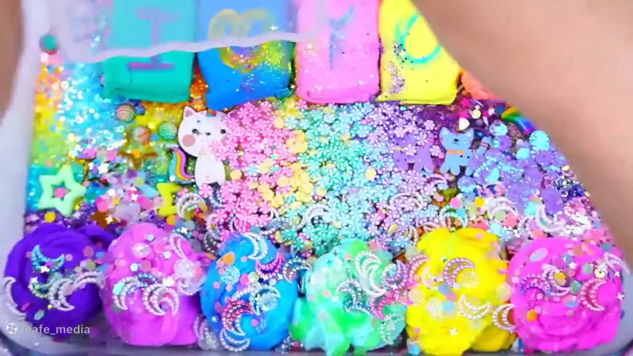 اسلایم بازی جدید _ آموزش ساخت اسلایم پیشی _ ترکیب کردن اسلایم صورتی