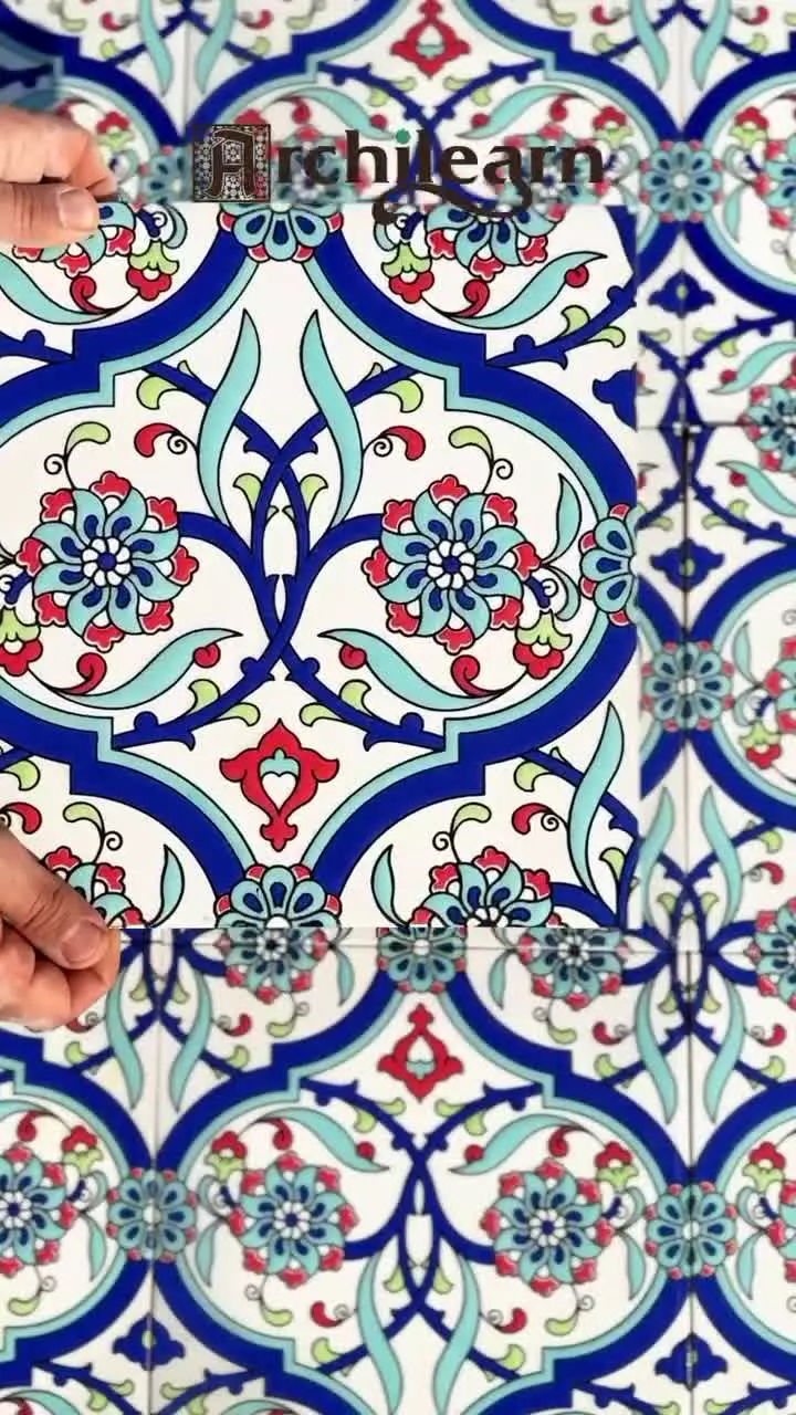 کاشی طرح دار با طرح سفارشی تولید شده توسط آرچی لرن