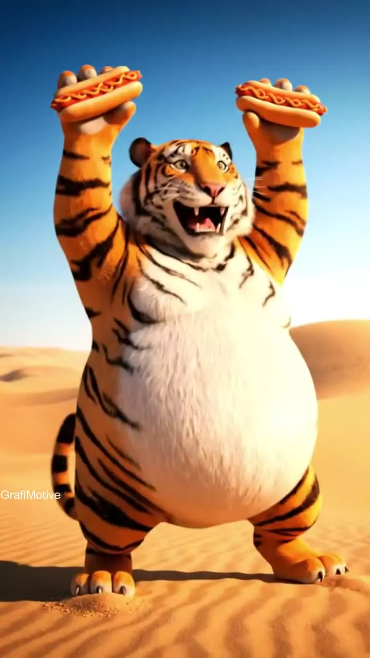 کلیپ کودکانه ببر های بامزه